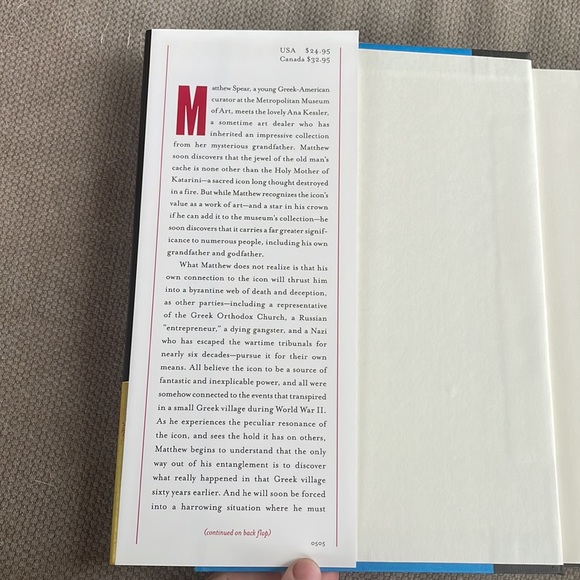 The Icon. Neil Olson. Thriller. LIKE NEW. Hardcover. 1st Ed. 2005 - Picture 4 of 11